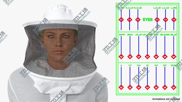 images/goods_img/20210312/Woman Beekeeper in Suit Rigged 3D/5.jpg